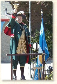 Town Crier lauching a new product
